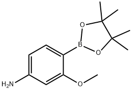 3-甲氧基-4-(4,4,5,5-四甲基-1,3,2-二氧硼杂环戊烷-2-基)苯胺, 1350377-66-0, 结构式