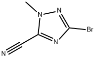 3-Bromo-1-methyl-1H-1,2,4-triazole-5-carbonitrile 结构式