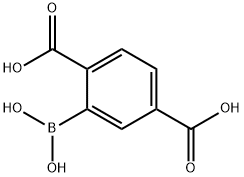 (2,5-二羧基苯基)硼酸, 1351221-58-3, 结构式