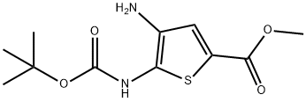 methyl 4-amino-5-((tert-butoxycarbonyl)amino)thiophene-2-carboxylate|
