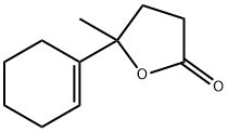 5-cyclohexenyl-4-methyl-dihydrofuran-2(3H)-one Struktur