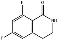 6,8-difluoro-3,4-dihydroisoquinolin-1(2H)-one Struktur