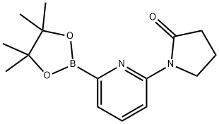 1-(6-(4,4,5,5-tetramethyl-1,3,2-dioxaborolan-2-yl)pyridin-2-yl)pyrrolidin-2-one Structure