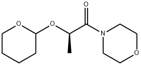 4-[(2R)-1-氧代-2-[(四氢-2H-吡喃-2-基)氧基]丙基]吗啉 结构式