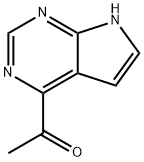 1-(7H-pyrrolo[2,3-d]pyrimidin-4-yl)ethan-1-one Struktur