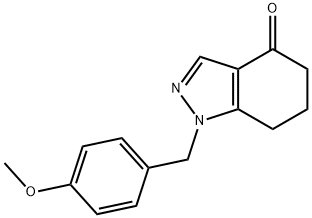 1-(4-methoxybenzyl)-6,7-dihydro-1H-indazol-4(5H)-one Structure