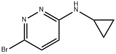 6-bromo-N-cyclopropylpyridazin-3-amine Structure
