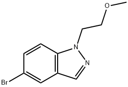 5-溴-1-(2-乙基甲基醚)-1H-吲唑 结构式