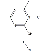 4,6-dimethylpyrimidin-2-ol-1-oxide hydrochloride 化学構造式