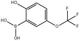 2-羟基-5-三氟甲氧基苯硼酸, 1354819-26-3, 结构式