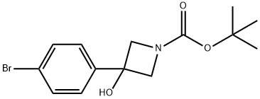 1-Boc-3-(4-bromophenyl)-3-hydroxyazetidine Structure