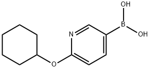 b-[6-(环己基氧基)-3-吡啶基]硼酸, 1358754-47-8, 结构式