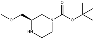 (R)-tert-Butyl 3-(methoxymethyl)piperazine-1-carboxylate Structure