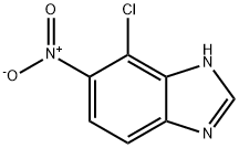 7-Chloro-6-nitro-1H-benzimidazole Struktur