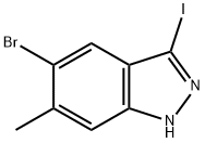5-bromo-3-iodo-6-methyl-1h-indazole Struktur