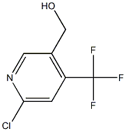 2-氯-4-三氟甲基-5-羟甲基吡啶, 1360958-10-6, 结构式