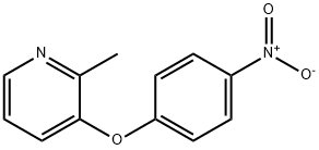 3-(4-nitrophenoxy)-2-methylpyridine Struktur