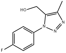 (1-(4-氟苯基)-4-甲基-1H-1,2,3-三唑-5-基)甲醇 结构式