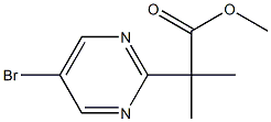 Methyl 2-(5-Bromopyrimidin-2-Yl)-2-Methylpropanoate Structure