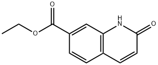 Ethyl 2-oxo-1,2-dihydroquinoline-7-carboxylate Struktur