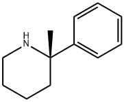 (S)-2-methyl-2-phenylpiperidine 化学構造式