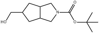 TERT-BUTYL (3AR,6AS)-5-(HYDROXYMETHYL)HEXAHYDROCYCLOPENTA[C]PYRROLE-2(1H)-CARBOXYLATE 结构式