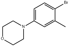 (4-溴-3-甲基)苯基吗啉, 1366131-48-7, 结构式