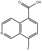 8-Fluoro-isoquinoline-5-carboxylic acid Struktur