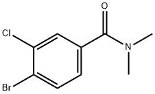 4-溴-3-氯-N,N-二甲基苯甲酰胺, 1369900-22-0, 结构式