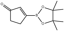3-(4,4,5,5-四甲基-1,3,2-二氧杂环戊硼烷-2-基)环戊-2-烯-1-酮,1370008-65-3,结构式