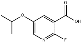 2-Fluoro-5-isopropoxynicotinic acid Struktur