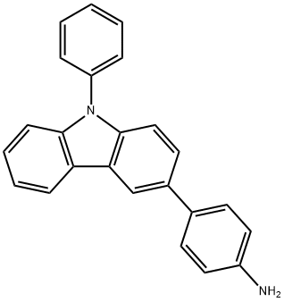 4-(9-苯基-9H-咔唑-3-基)苯胺 结构式