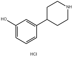 3-(piperidin-4-yl)phenol hydrochloride Struktur
