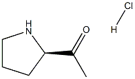 (R)-2-Acetyl-pyrrolidine hydrochloride 化学構造式