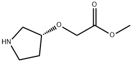 (R)-(3-吡咯烷氧基)-乙酸甲酯,1373232-23-5,结构式