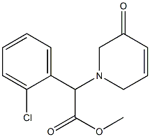 (2-chlorophenyl)-(3-oxo-3,6-dihydro-2H-pyridin-1-yl)acetic acid methyl ester 结构式