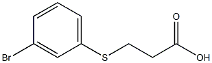 Propanoic acid, 3-[(3-bromophenyl)thio]-
 化学構造式