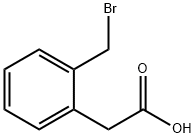 2-溴甲基苯乙酸, 13737-35-4, 结构式