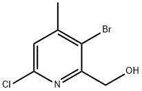 (3-bromo-6-chloro-4-methylpyridin-2-yl)methanol 结构式