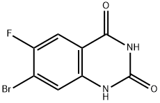 7-bromo-6-fluoroquinazoline-2,4(1H,3H)-dione Structure