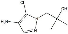 1-(4-氨基-5-氯-1H-吡唑-1-基)-2-甲基丙-2-醇 结构式