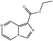 イミダゾ[1,5-A]ピラジン-1-カルボン酸エチル 化学構造式