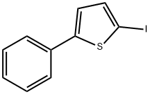 2-ヨード-5-フェニルチオフェン 化学構造式