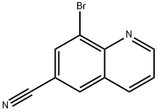 8-溴喹啉-6-腈, 1378261-11-0, 结构式