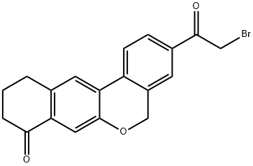 3-(2-bromoacetyl)-10,11-dihydro-5H-Benzo[d]naphtho[2,3-b]pyran-8(9H)-one Struktur