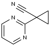 1-(2-pyrimidinyl)cyclopropanecarbonitrile, 1378798-49-2, 结构式