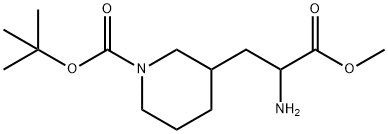 2-氨基-3-(1-BOC-3-哌啶基)丙酸甲酯, 1379857-56-3, 结构式