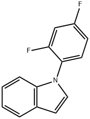 1-(2,4-Difluorophenyl)-1H-indole Struktur