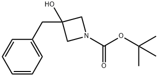 tert-butyl 3-benzyl-3-hydroxyazetidine-1-carboxylate Structure