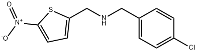 N-(4-Chlorobenzyl)-1-(5-nitrothiophen-2-yl)methanamine,1384516-10-2,结构式
